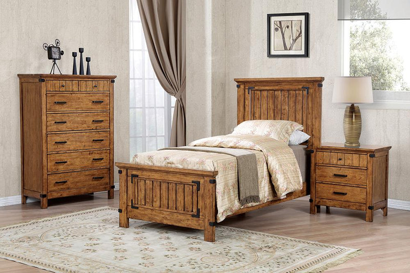 G205261T-S4 Brenner Rustic Honey Twin Four-Piece Set