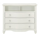 Homelegance Meghan 3 Drawer Media Chest in White 2058WH-11