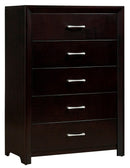 Homelegance Edina 5 Drawer Chest in Espresso-Hinted Cherry 2145-9
