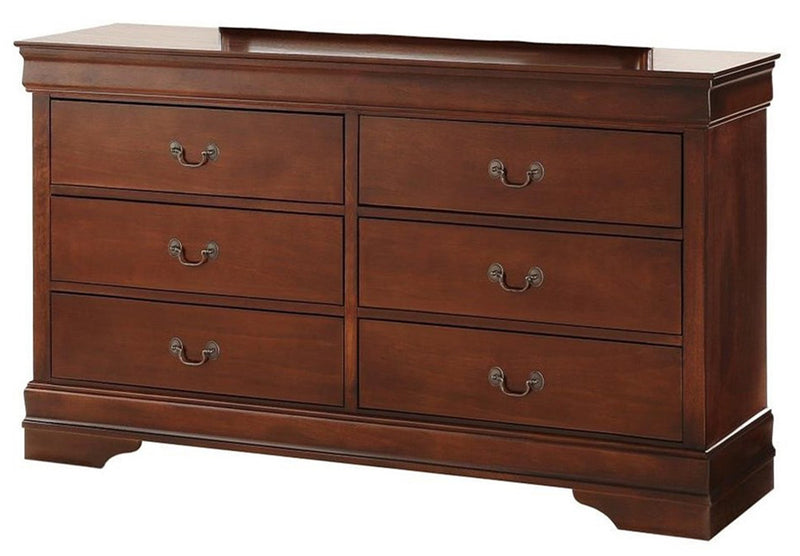Homelegance Mayville 6 Drawer Dresser in Brown Cherry 2147-5