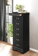 Homelegance Mayville 6 Drawer Lingerie Chest in Black 2147BK-12