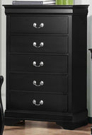 Homelegance Mayville 5 Drawer Chest in Black 2147BK-9