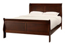 Homelegance Mayville Queen Sleigh Bed in Brown Cherry 2147-1