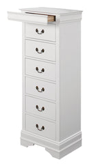 Homelegance Mayville 6 Drawer Lingerie Chest in White 2147W-12