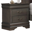 Homelegance Mayville 2 Drawer Nightstand in Gray 2147SG-4