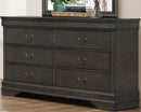 Homelegance Mayville 6 Drawer Dresser in Gray 2147SG-5