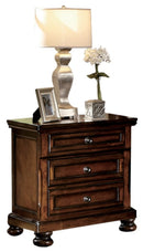 Homelegance Cumberland Nightstand in Brown Cherry 2159-4