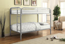Morgan  Twin-over-Twin Silver Bunk Bed