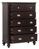 Homelegance Marston 5 Drawer Chest in Dark Cherry 2615DC-9