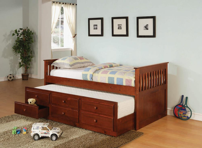 Transitional Cherry Twin Daybed