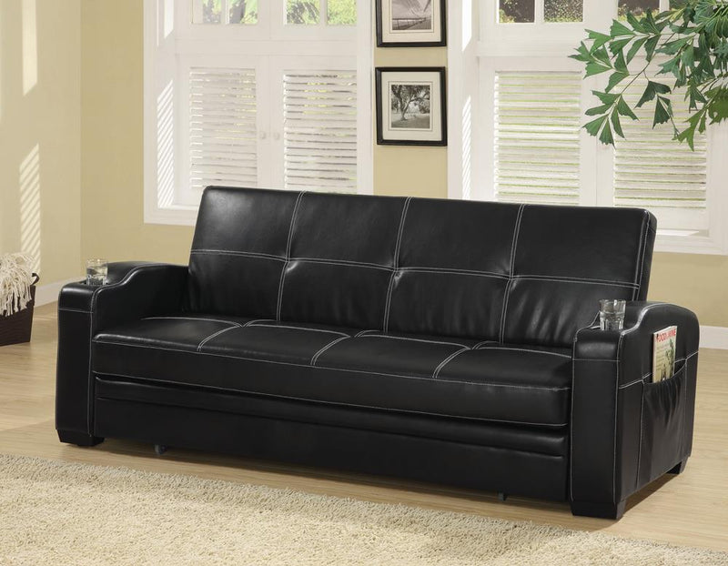 G300122 Contemporary Black Sofa Bed