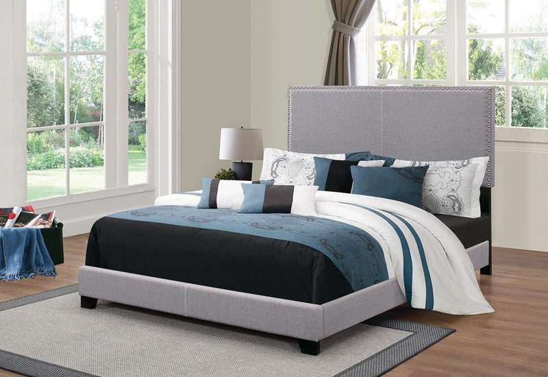 Boyd Upholstered Grey California King Bed