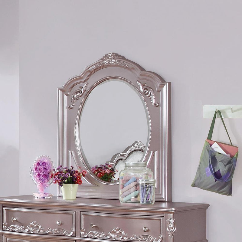 Caroline Metallic Lilac Mirror