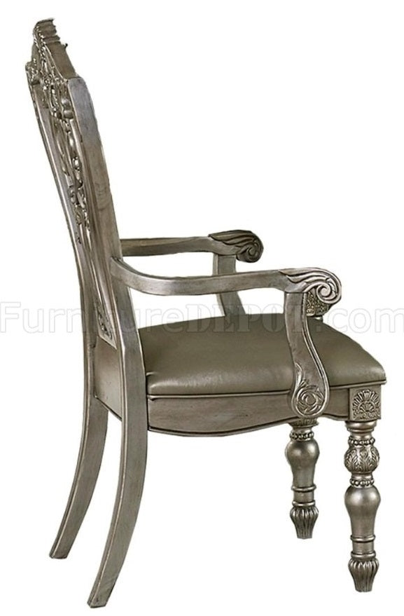 Homelegance Catalonia Arm Chair in Platinum Gold (Set of 2)