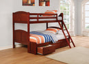 Parker Chestnut Twin-over-Full Bunk Bed