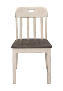Homelegance Clover Side Chair in White & Gray (Set of 2)