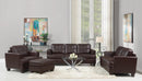 Samuel Transitional Brown Three-Piece Living Room Set