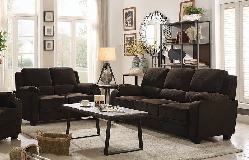 Northend Chocolate Two-Piece Living Room Set