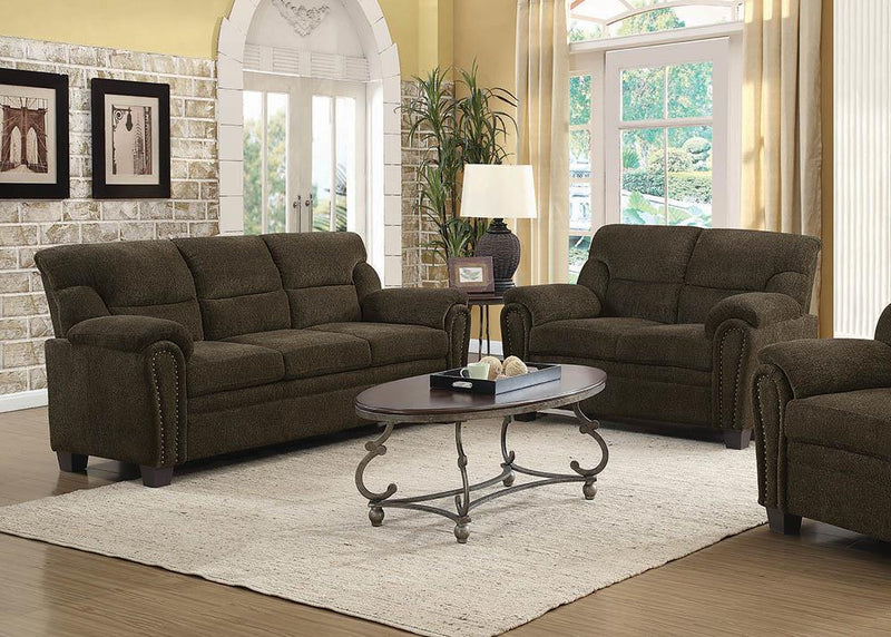 Clemintine Brown Two-Piece Living Room Set
