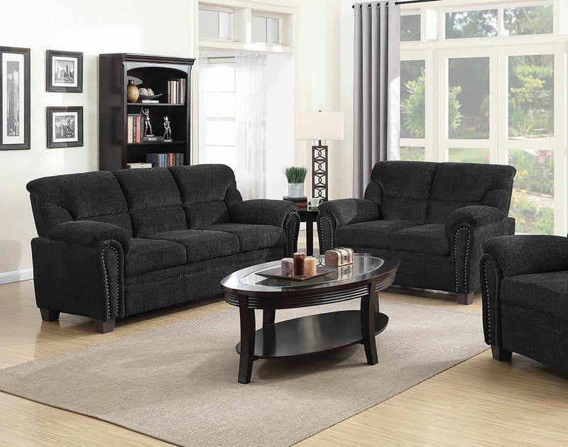 Clemintine Grey Two-Piece Living Room Set