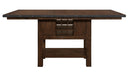 Homelegance Schleiger Counter Height Dining Table in Dark Brown 5400-36XL*