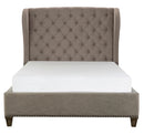 Homelegance Vermillion Queen Upholstered Panel Bed in Gray 5442-1*