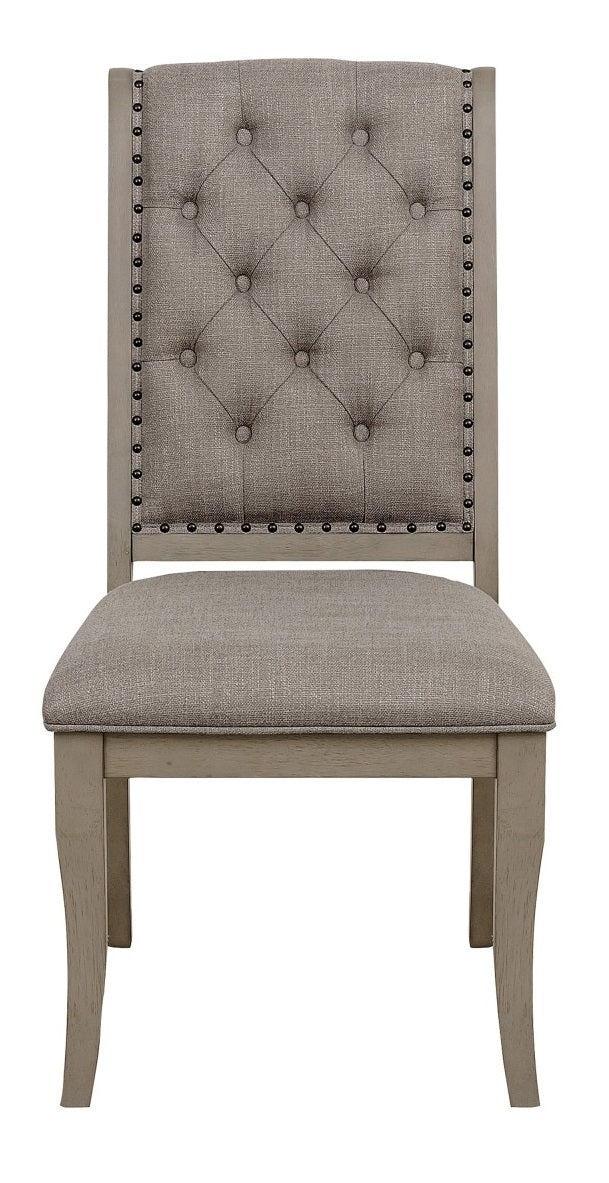 Homelegance Vermillion Side Chair in Gray (Set of 2)