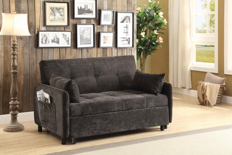 G551075 Transitional Dark Brown Sofa Bed