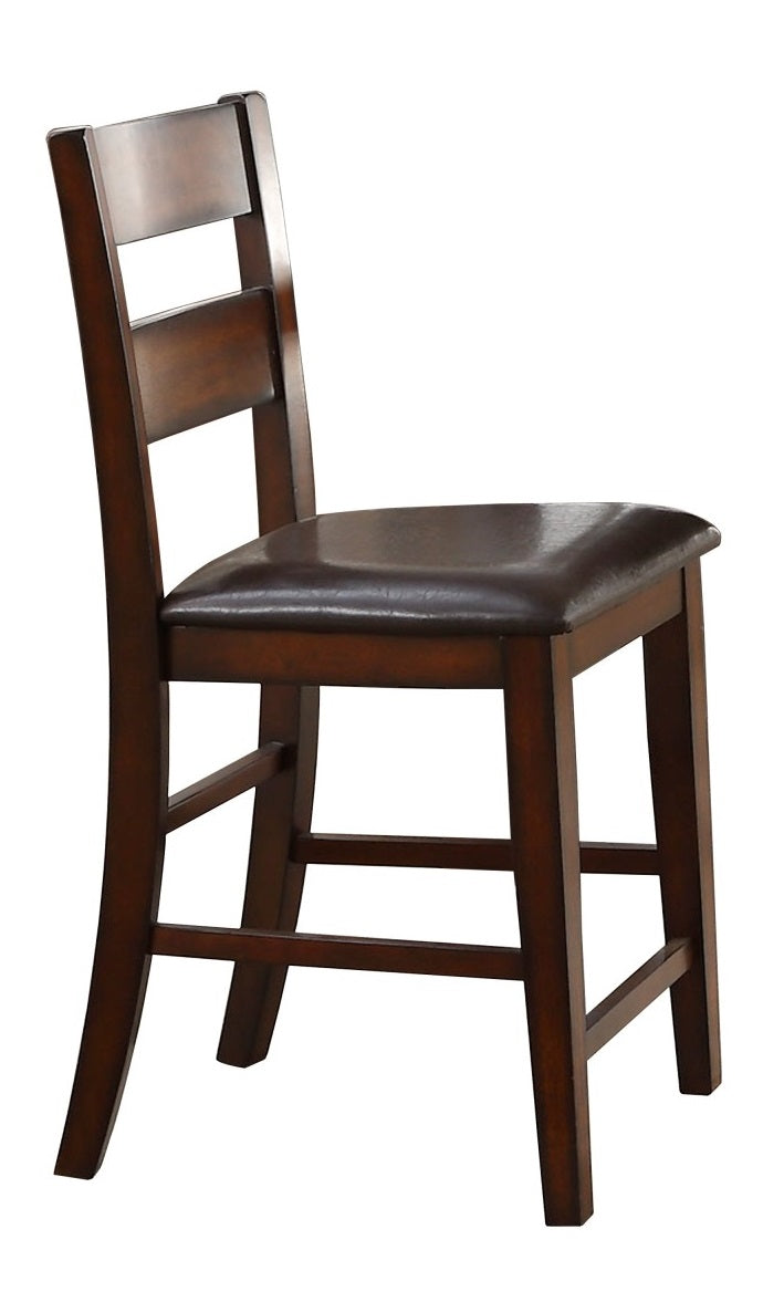 Homelegance Mantello Counter Height Chair in Cherry (Set of 2)