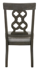 Homelegance Arasina Side Chair in Dark Pewter (Set of 2)