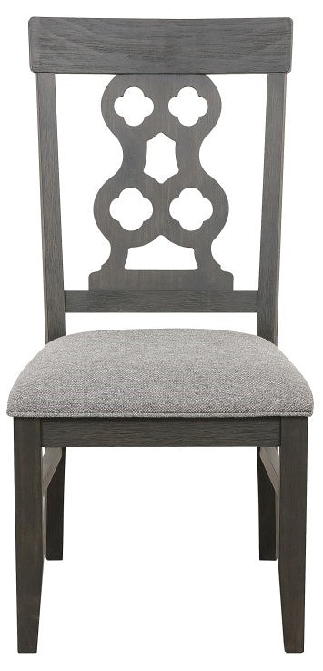 Homelegance Arasina Side Chair in Dark Pewter (Set of 2)