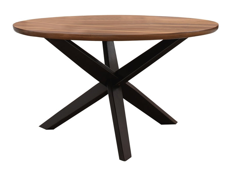 Homelegance Nelina Round Dining Table in Espresso & Natural 5597-53*