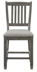 Homelegance Granby Counter Height Chair in Antique Gray (Set of 2) 5627GY-24
