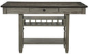 Homelegance Granby Counter Height Dining Table in Coffee and Antique Gray 5627GY-36*