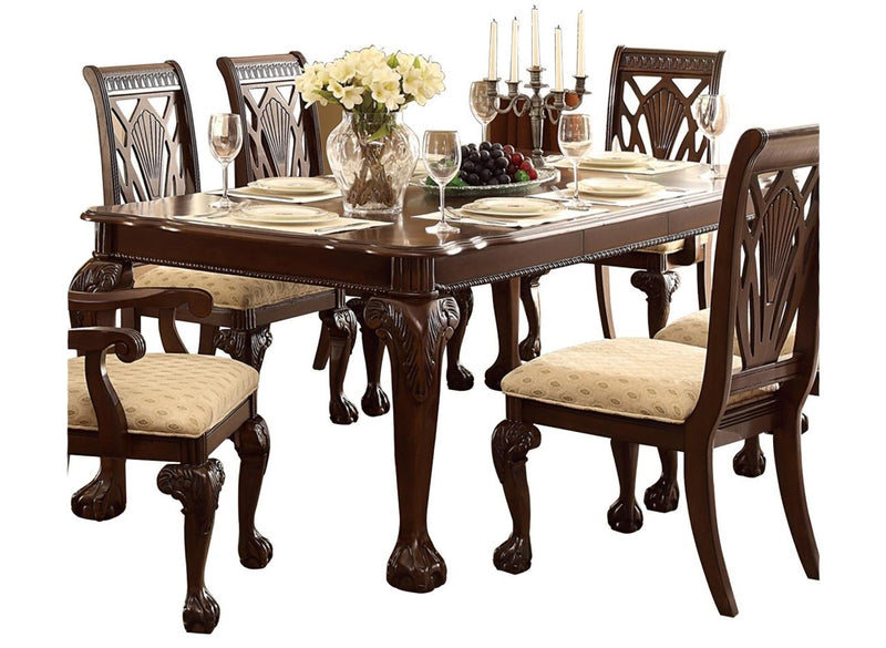 Homelegance Norwich Dining Table in Dark Cherry 5055-82