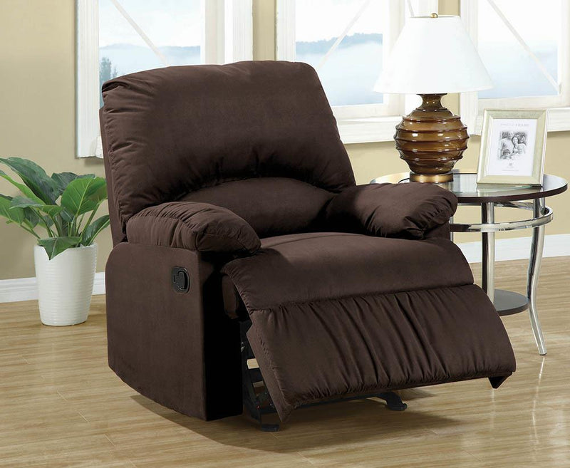 G600266 Casual Chocolate Glider Recliner