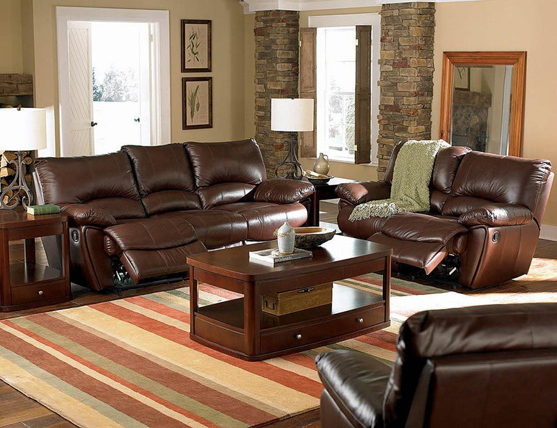 Clifford Motion Dark Brown Reclining Two-Piece Living Room Set