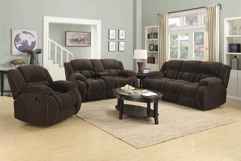 Weissman Brown Three-Piece Living Room Set