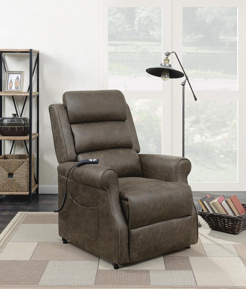 G650303 Casual Brown Power Lift Recliner