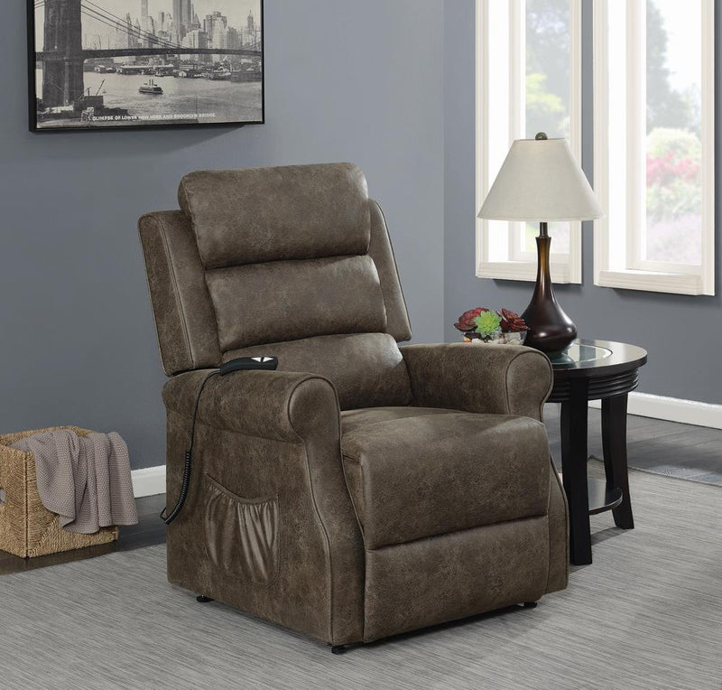 G650313 Casual Brown Power Lift Recliner