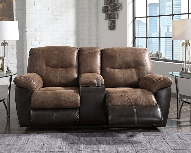 Follett Reclining Loveseat with Console