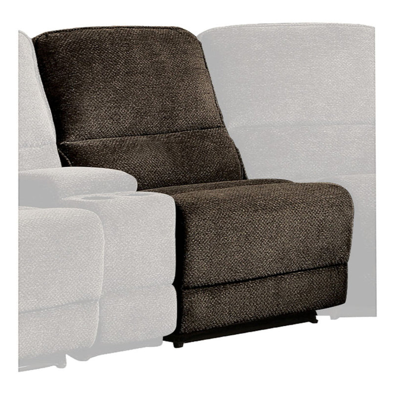 Homelegance Furniture Shreveport Armless Reclining Chair in Brown 8238-AR