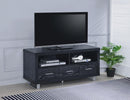 G700644 Contemporary Black Oak TV Console