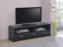 G700645 Contemporary Black Oak TV Console