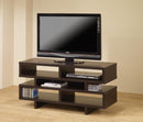 G700720 Contemporary Cappuccino Open Storage TV Console