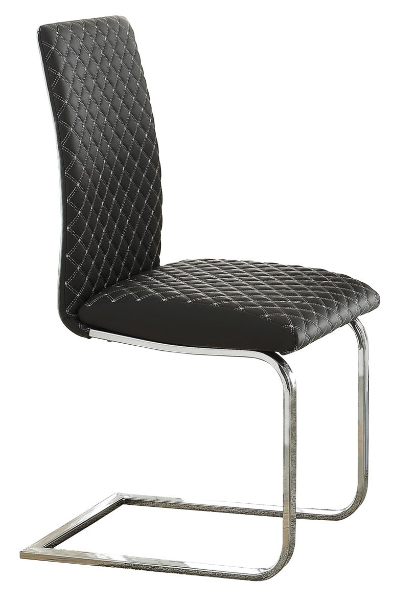 Homelegance Yannis Side Chair in Chrome Metal  (Set of 2)