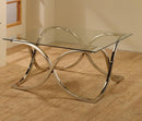 G701918 Contemporary Nickel Coffee Table