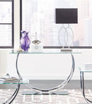 G704988 Contemporary Chrome Sofa Table