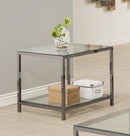 G720228 Contemporary Black Nickel Side Table