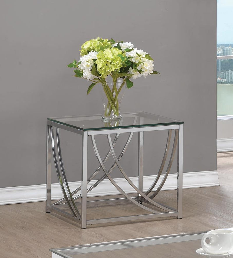 G720498 Contemporary Chrome Side Table